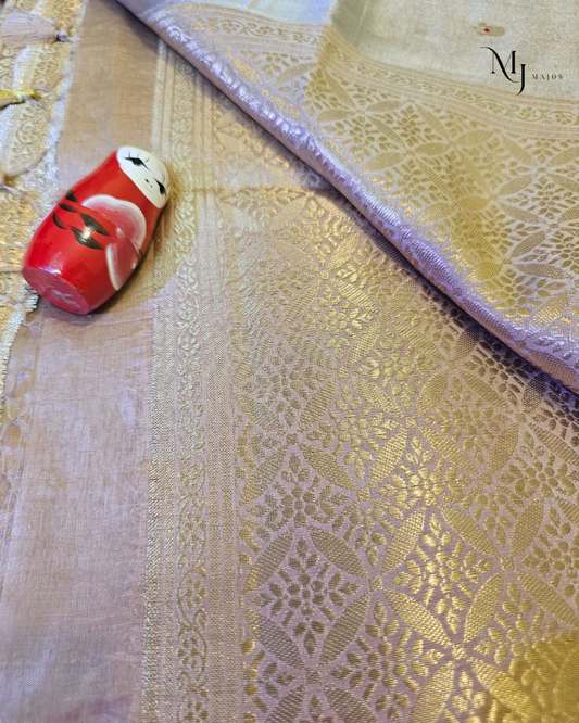 Semi raw mango tissue saree