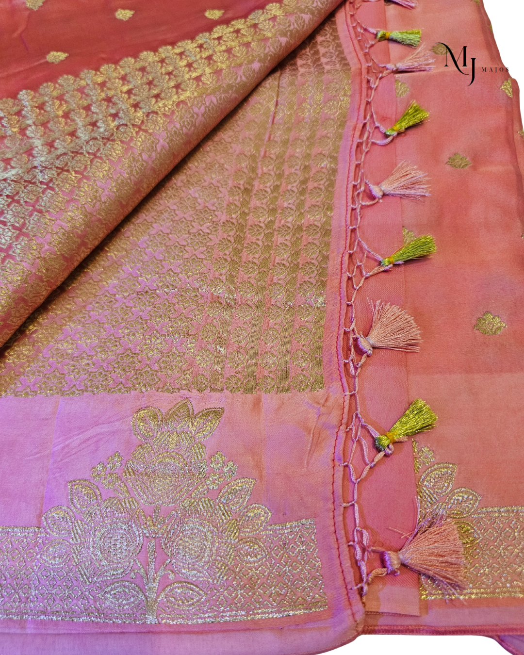 Pink Mushru silk