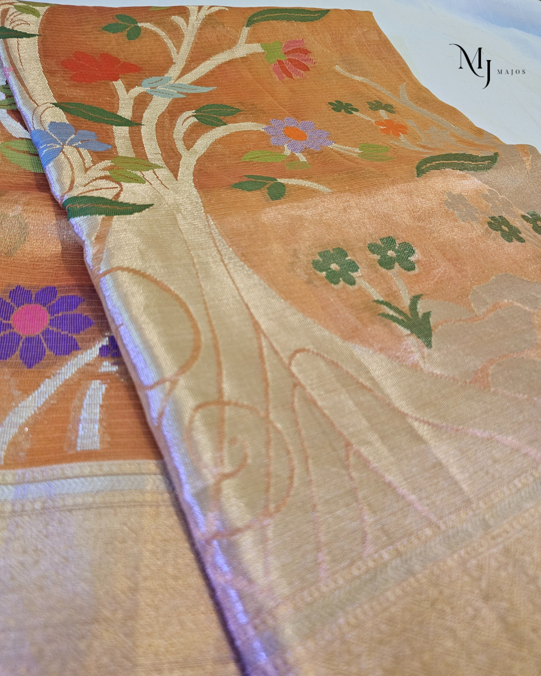 Pure zari kota saree
