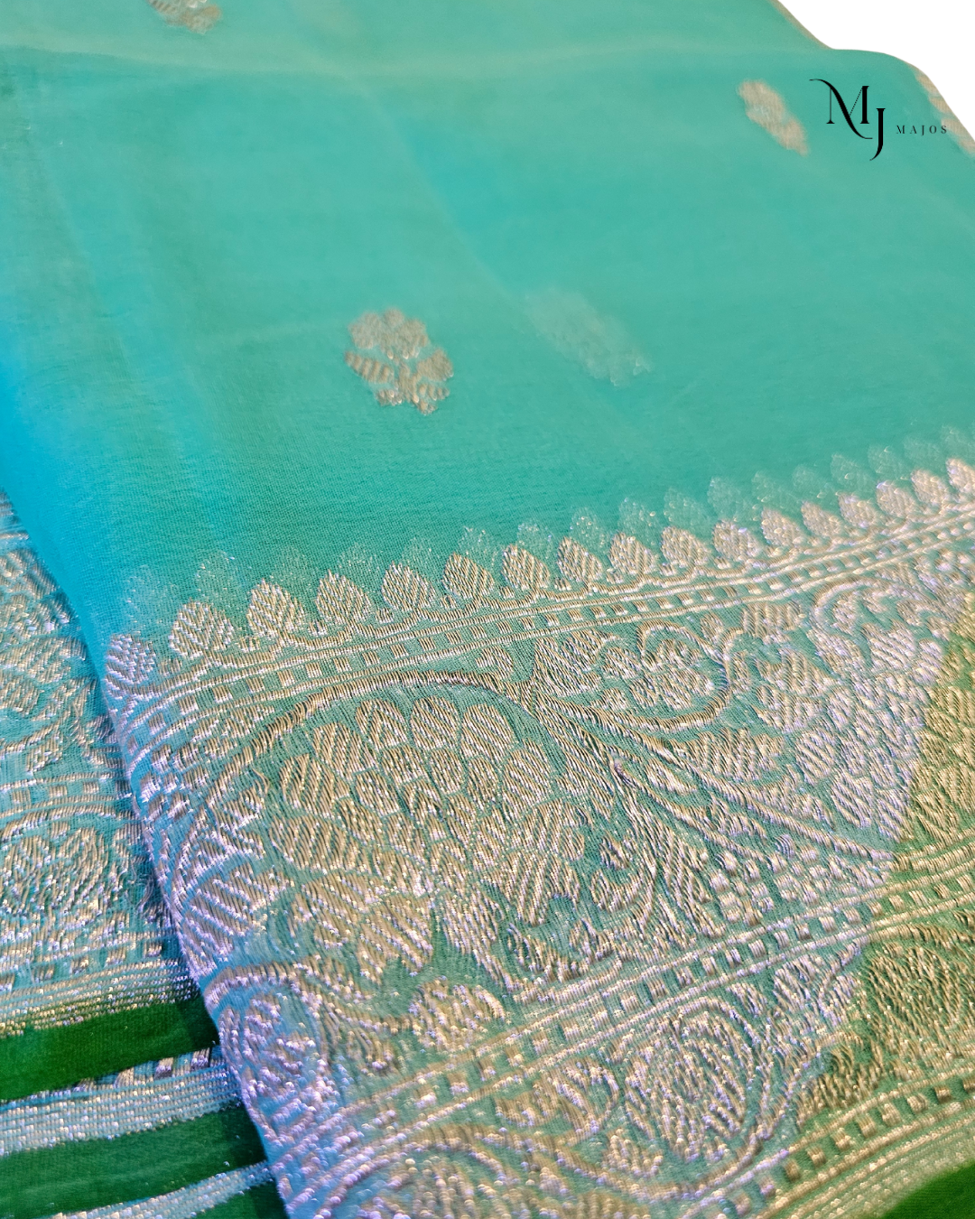 Pure Khaddi Shiffon Saree