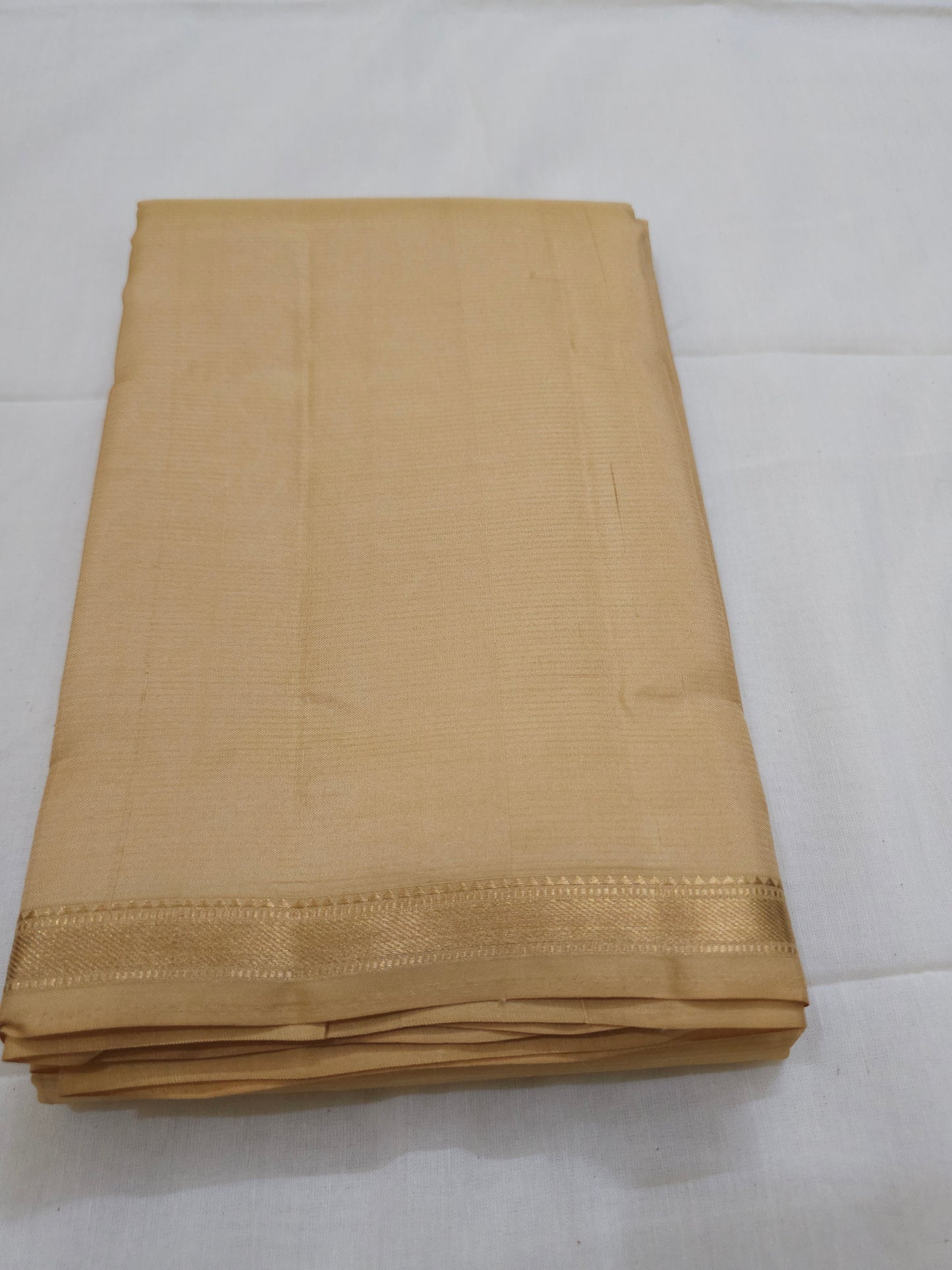 A9-Sandal wood colour pure soft silk saree - Majos