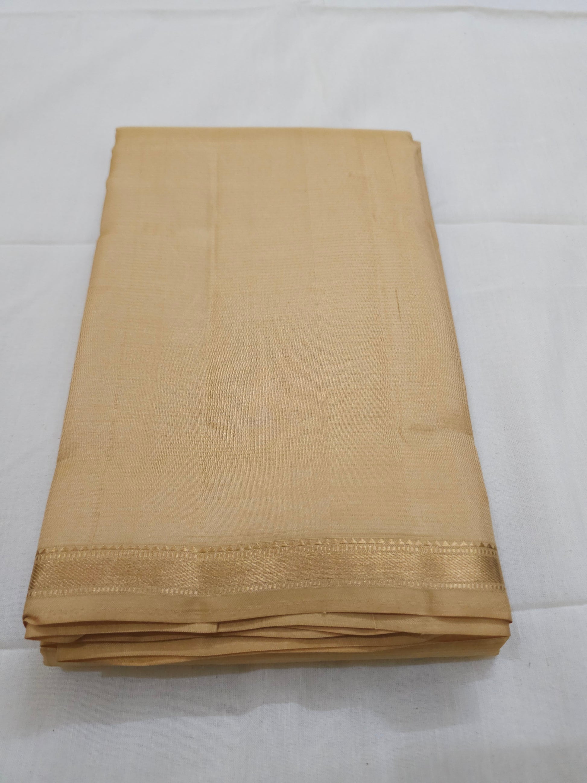 A9-Sandal wood colour pure soft silk saree - Majos