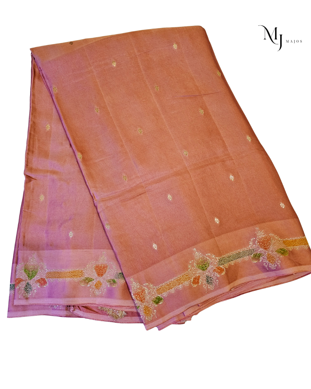Nude colour Mushru Silk saree