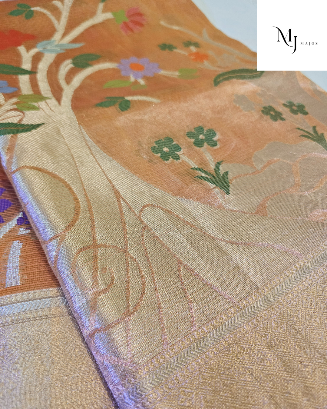 Pure zari kota saree