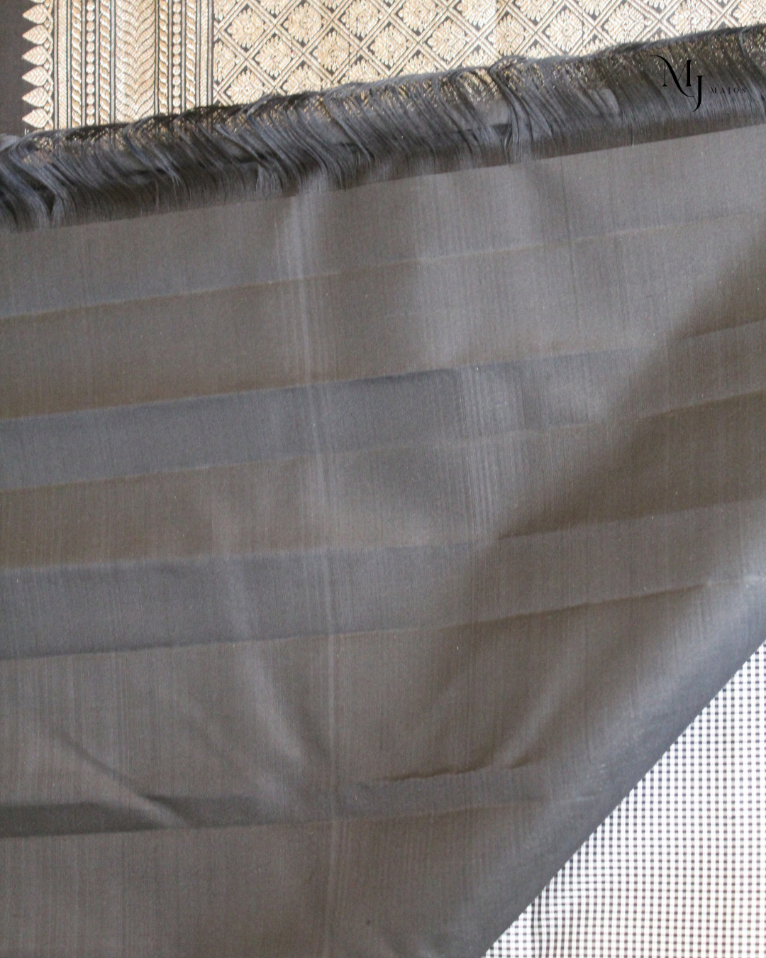 Pure Balck Kancheepuram  Silk saree