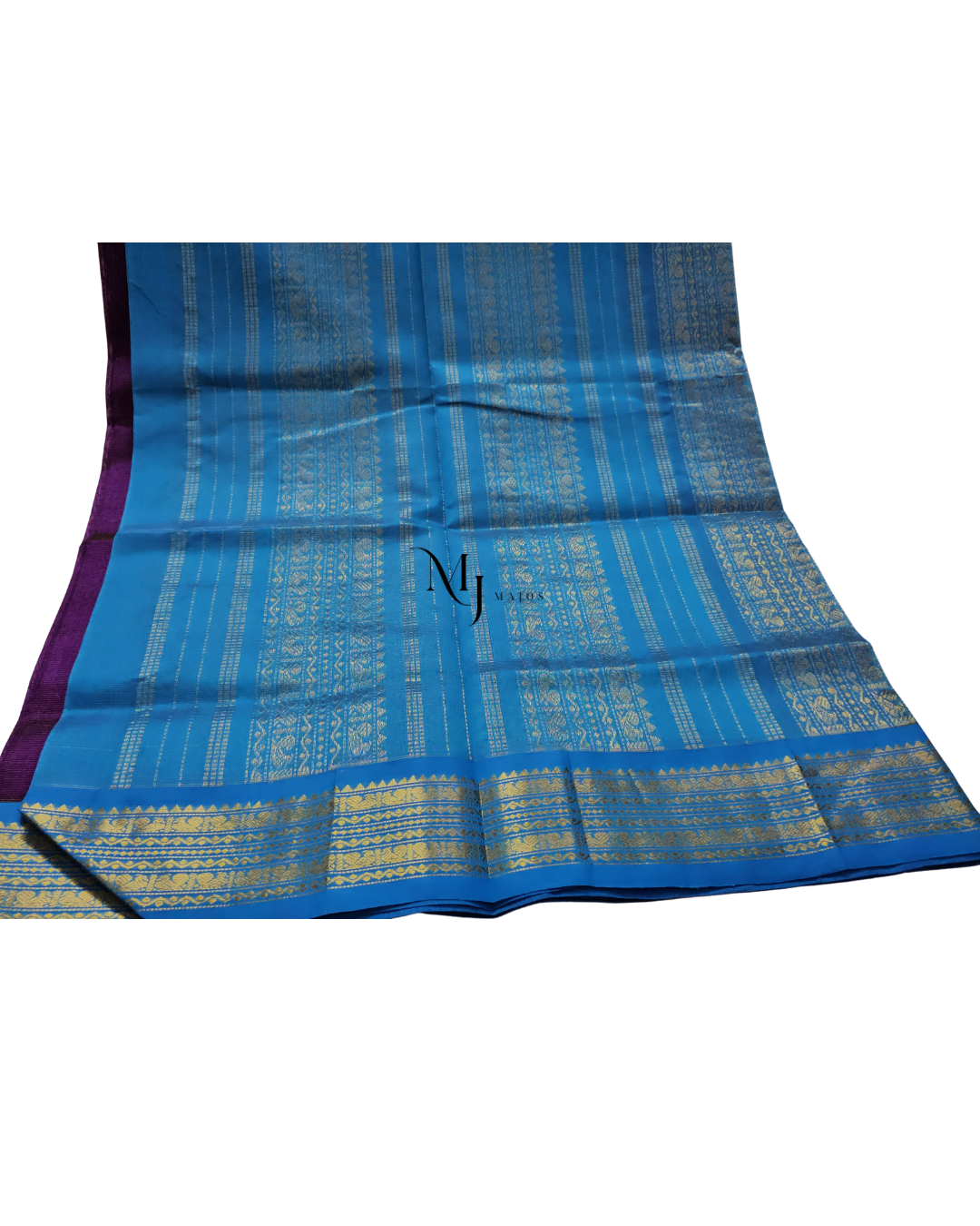 A25- Violet and Blue Silk Cotton - Majos