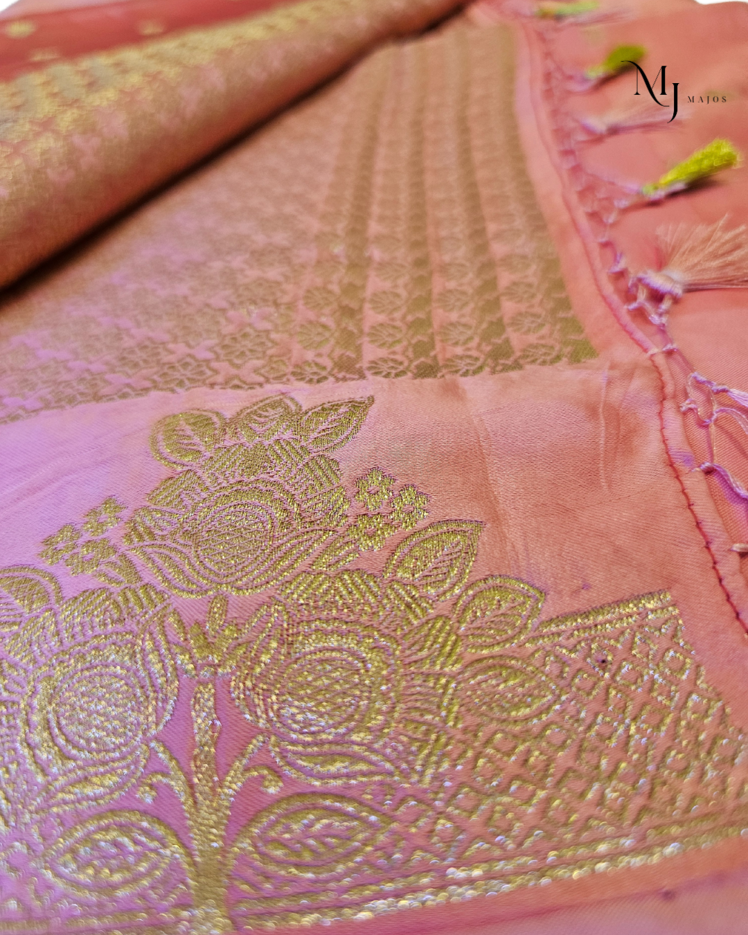 Pink Mushru silk